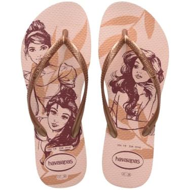 Imagem de Chinelo, Havaianas, Feminino, Slim, Disney, 37 e 38, Rosa Ballet