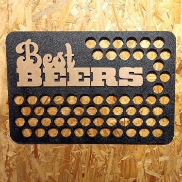 Imagem de Placa Decorativa Porta Tampinhas Cantinho Do Churrasco Em Relevo Mdf