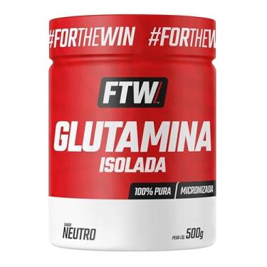 Imagem de FTW Glutamina Micronizada Isolada 100% Pura com L-Glutamina Sem Aditivos, Suplemento Aminoácido para Dietas Específicas, Alta Solubilidade – Pote 500g