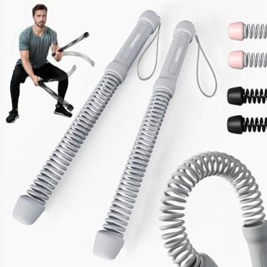 Imagem de Cordas de batalha sem corda para academia em casa - equipamento de ginástica sem fio para homens e mulheres, cordas de treino ponderadas para HIIT, equipamento de exercício versátil para exercícios em