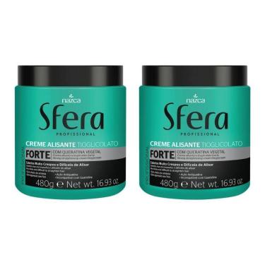 Imagem de Alisante Para Cabelo Sfera 480G Forte - Kit Com 2Un