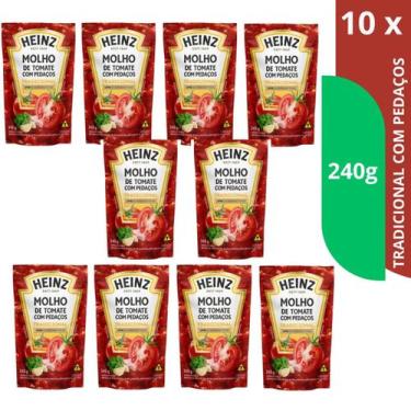 Imagem de Kit Molho De Tomate HEINZ Tradicional com pedaços Sachê 240grs ingredi