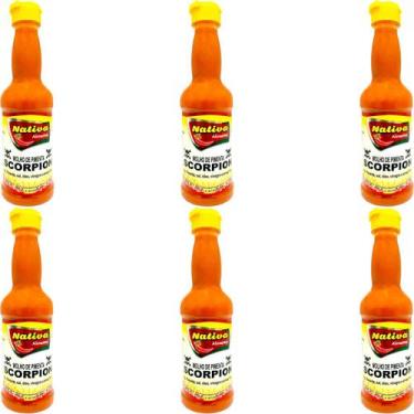 Imagem de Pimenta Scorpion Nativa 150ml A 2ª + Forte do Mundo Kit c/ 6