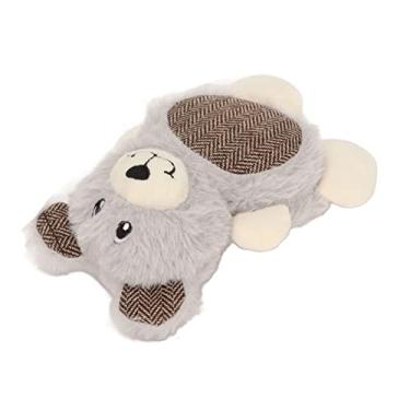 Imagem de aqxreight Brinquedo de Pelúcia Macio e Barulhento para Cães Pequenos e Médios - Presente Interativo Divertido para Mastigar Dentes Com Design de Animal Fofo (Urso Cinzento)