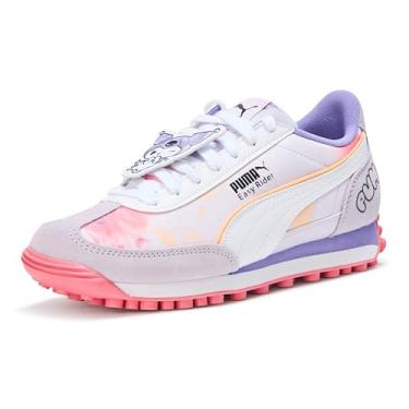 Imagem de PUMA Tênis infantil unissex Easy Rider Hello Kitty and Friends (criança pequena/criança grande), Lilac Frost/PUMA Branco/Rosa Mágica, 21 BR