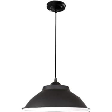 Imagem de Luminária pendente de metal moderna Industria, lustre country em V, tampa de panela simples, lustre E26 E27, base retrô, casa de fazenda, decoração moderna