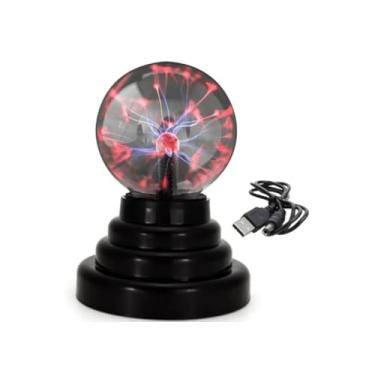 Imagem de Globo de Plasma Luminária de Raios Plasma Ball USB ou pilhas
