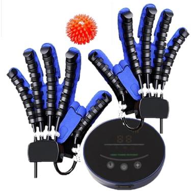 Imagem de Luvas De Robô De Reabilitação De Autotreinamento, Dispositivo De Reabilitação De Mão Para Hemiplegia De Acidente Vascular Cerebral, Intensidade De Treiname, Left Hand + Right Hand, S