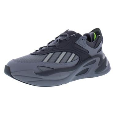 Imagem de adidas Tênis masculino Ozelia com cadarço casual - preto, Cinza/cinza dois/cinza-limão lúcido, 42