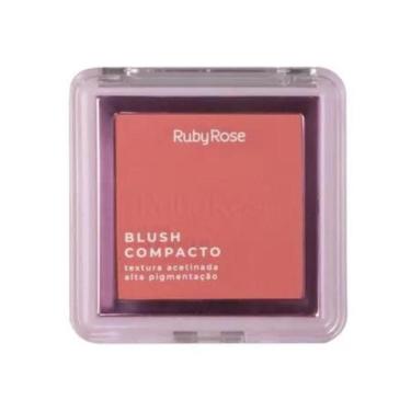 Imagem de Blush compacto ruby rose textura acetinada bl40 7,3g