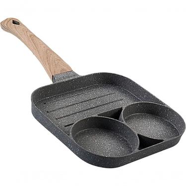 Imagem de Prettyia Frigideira 3 Em 1 Antiaderente C- Divisórias P- Ovo, Panqueca E Grelhados