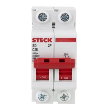 Imagem de Disjuntor Bipolar A25 Curva C Steck - Stack