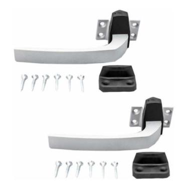 Imagem de Fecho Para Janela De Madeira Alavanca Basculante 2 PÃs Cinzq - ferrage