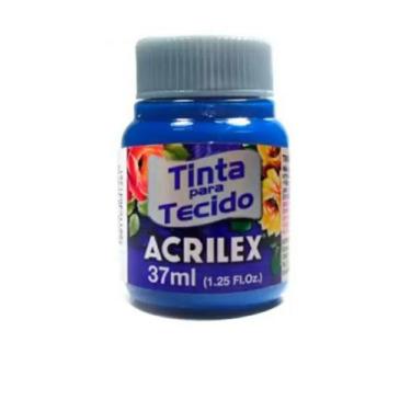 Imagem de Tinta para tecido azul - Acrilex