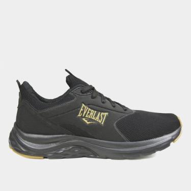 Imagem de Tênis Everlast City III Masculino, Preto, Dourado, 43