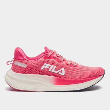 Imagem de Tênis Fila Racer Speedzone Feminino, Rosa, Branco, 34