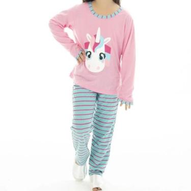Imagem de Pijama Criança Infantil Personagem Malha Premium Longo De Frio Inverno