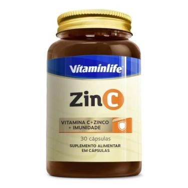 Imagem de Zin C Vitamina C Zinco 30 Caps - Vitaminlife