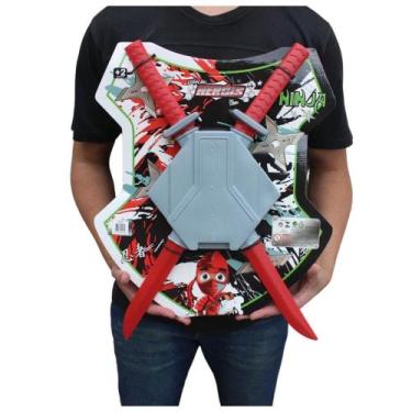 Imagem de Kit Ninja 7 Pcs Espada Suporte e Estrelas - Le Plastic