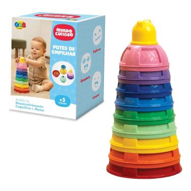 Imagem de Brinquedo Educativo Potes De Empilhar - GGB