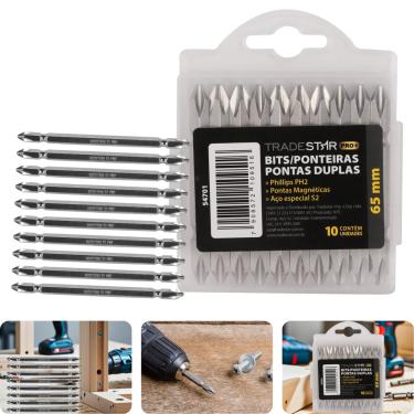 Imagem de Bits Ponteira Dupla 110 mm Ph2 Philips Imantada Tradestar