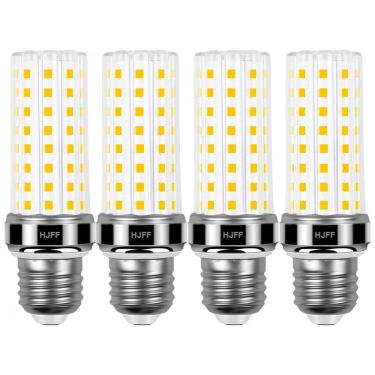 Imagem de Kit 4 lâmpadas LED Corn 20W 2500 lúmens 3000K branco quente E26/E27, equivalente 200W,...