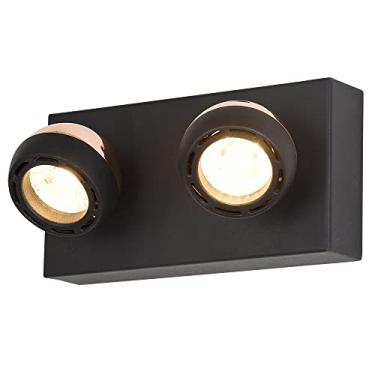 Imagem de ARANDELA OTO PRETO E ROSE GOLD (D)0CM (C)20CM (L)10CM (A)10CM 2X5W 3000K 600LM LED