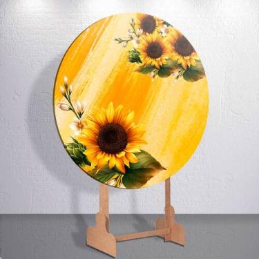 Imagem de Painel Sublimado Capas Flores Girassois Decoração Festa Estampa Femini