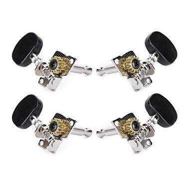 Imagem de RiToEasysports Afinador de Cabeça de Ukulele de Metal, Equipamento Interno de, 2 Afinadores de Guitarra para Ukulele e Guitarras Clássicas Com 4 Cordas