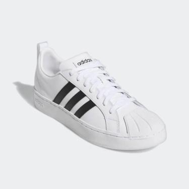 Imagem de Tênis Running Masculino Streetcheck Cloudfoam Adidas Branco-Masculino