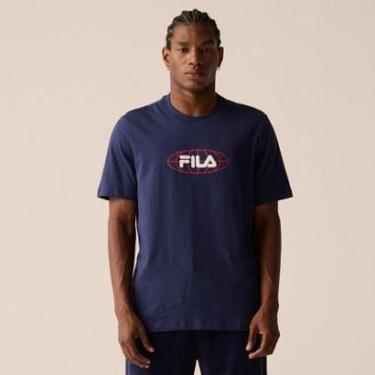 Imagem de Camiseta Fila Regular Classic Masculina Estampa Fila Word-Masculino
