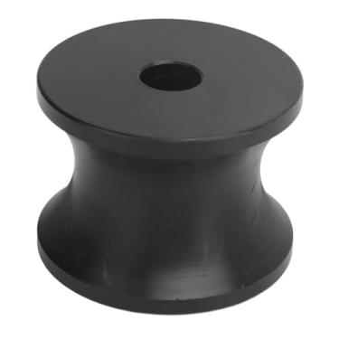 Imagem de Chiffonade Black Bow Roller Boats Yachts Trailers à prova de choque Rolo de reboque de nylon para aplicação de iate de barco (60 * 45 mm)