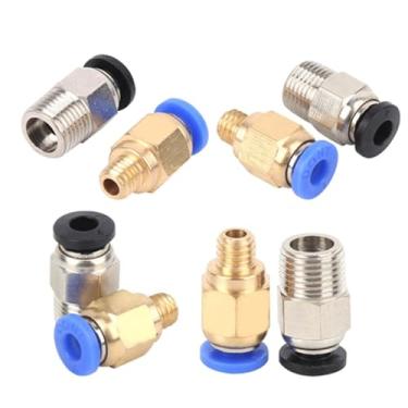 Imagem de Generic Conector Pneumático Reto de Latão, Conector Reto, de Impressora 3D PC4-M6 para Impressoras 3D PC4-M10 PLA ​​ABS