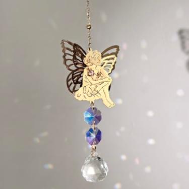 Imagem de Apanhador de sol de cristal para janelas – apanhadores de sol com prismas borboleta enfeite de pendurar para Natal, casamento, jardim, decoração de casa, presente