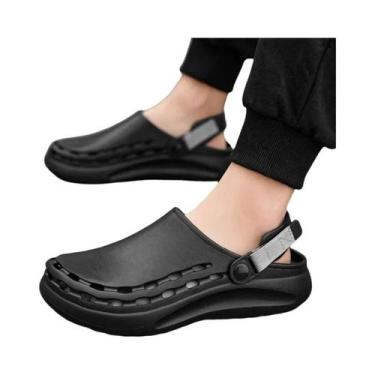 Imagem de Sandálias Masculinas Leves De Secagem Rápida Em EVA, Cor Sólida, Calça