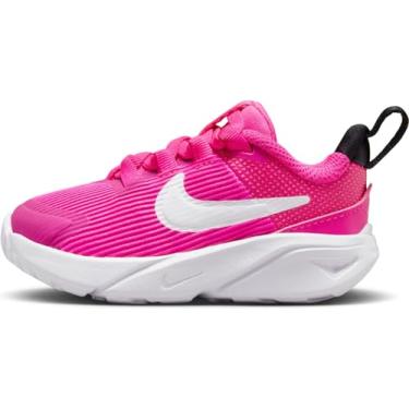 Imagem de Nike Tênis de corrida infantil unissex, Rosa feroz/preto/branco, 17