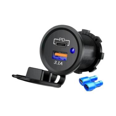Imagem de Carregador De Carro Dual USB 1224V 5V 42A Adaptador À Prova d'Água Par