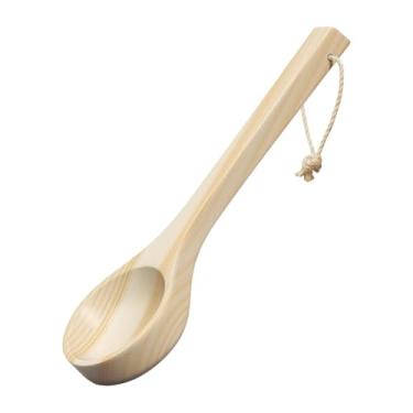 Imagem de predolo Colher para Sauna, Concha para Água, Acessório de Banho, Cabo Confortável, Concha de Madeira para Banho em Banheiro, Sala de Vapor E Spa