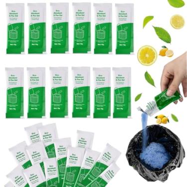 Imagem de KEMANI Gel em pó absorvente de vaso sanitário, pacote com 20 sacos de gel de cocô, gel ecológico absorvente, pó higiênico, pacotes de gel de banheiro portáteis para acampamento, viagens