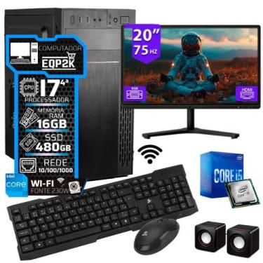 Imagem de Computador Intel Core I7 4geração Ssd 480gb 16gb Memória Ram Monitor 2