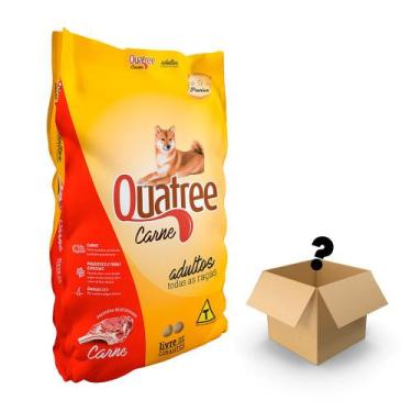 Imagem de Ração para Cães Quatree Adultos Todas as Raças Sabor Carne 15kg
