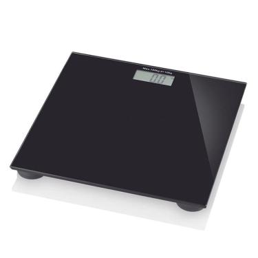 Imagem de Balança Digital Corporal De Banheiro Até 180 Kg Preta Vidro