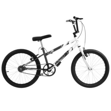 Imagem de Bicicleta de Passeio Ultra Bikes Esporte Bicolor Rebaixada Aro 20 Reforçada Freio V-Brake Infantil Juvenil, Cinza Fosco/Branco