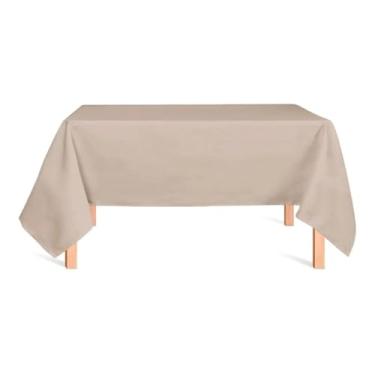 Imagem de Toalha De Mesa Retangular 6 Lugares Tecido Oxford C/Bainha(CAQUI)