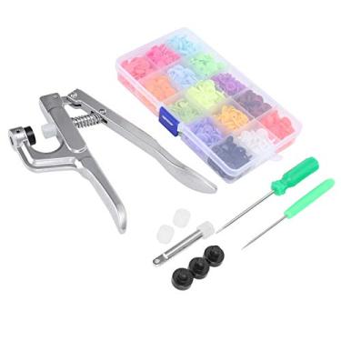 Imagem de KIMISS Kit de Fixadores de Pressão Com Alicate de Pressão Manual, Conjunto de Ferramentas de Botão para Botões de T3, T5, T8 - Ideal para Projetos de Costura, Artesanato e DIY
