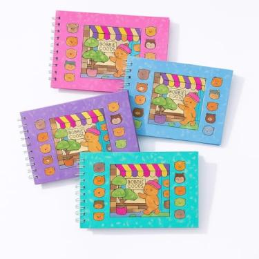 Imagem de Livro de Colorir Infantil – Capa Dura Holográfica Premium com Espiral, Papel Grosso que Não Mancha, Estilo Terapêutico e Educativo para Todas as Idades