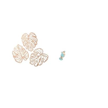 Imagem de Fenteer Enfeite de Parede Criativo em Resina com Folha de Palmeira E Boneca de Na Praia, Ideal para Decoração de Banheiro, Sala de Estar Ou Mesa com Te