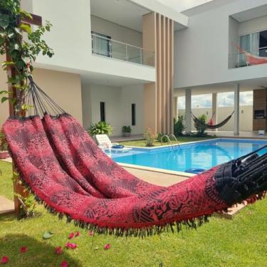 Imagem de Rede de Dormir, Rede de Descanso Casal Indiana Gigante para Varanda, Quarto, Sala E Jardim(Vermelho)
