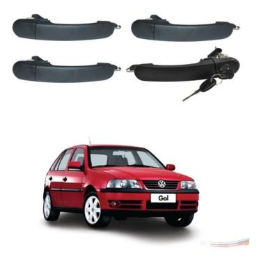 Imagem de Kit 4 Maçanetas Ext Diant C/ Chave Gol Parati G3 99 A 05 - Un / 4 [f103]