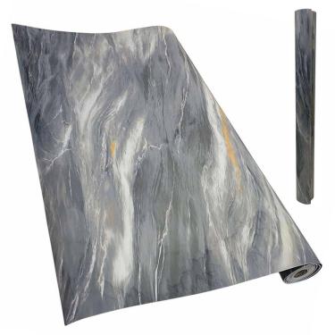Imagem de Papel de Parede Autocolante Adesivo Flexivel Marmore Obra Reforma Reparo Cozinha Banheiro Envelopamento Moveis